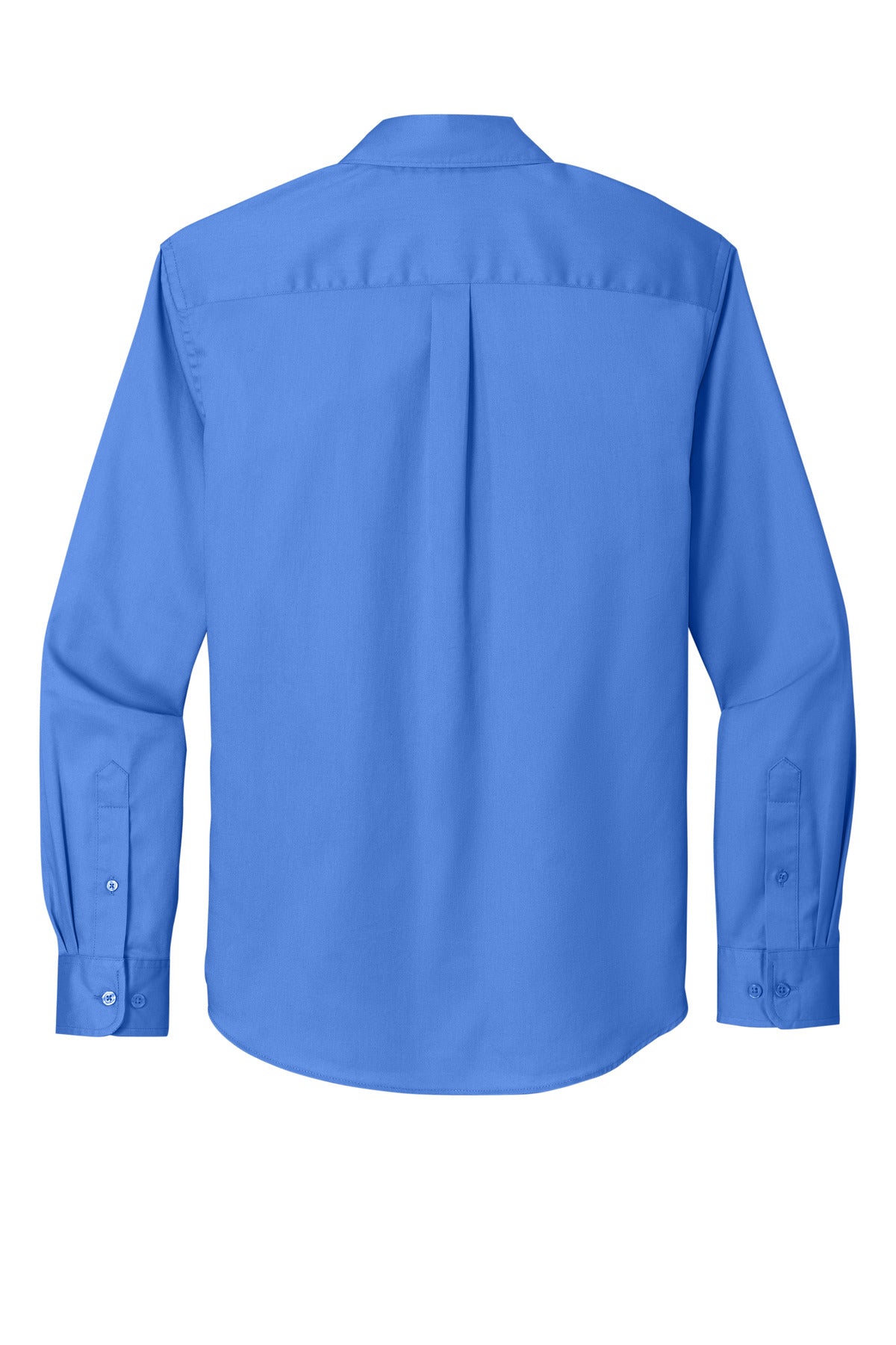 Rear View of UltramrnBl Port Authority Long Sleeve SuperPro React Twill Shirt. W808