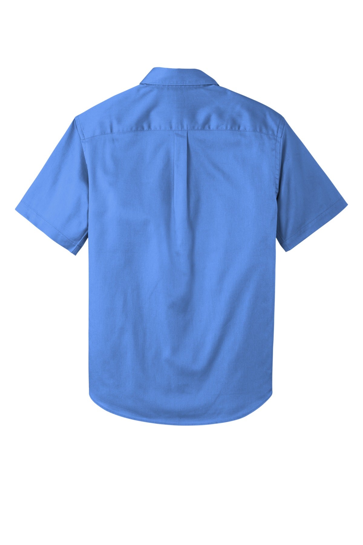 Rear View of UltramrnBl Port Authority Short Sleeve SuperPro React Twill Shirt. W809