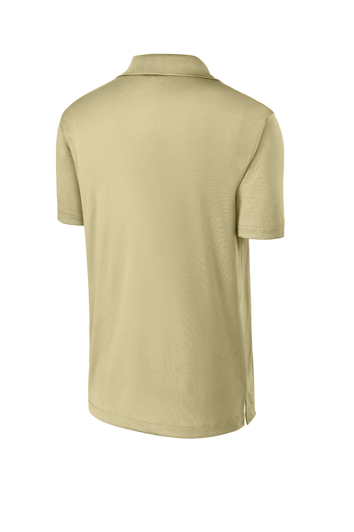 Rear View of Vegas Gold Sport-Tek Micropique Sport-Wick Polo. ST650