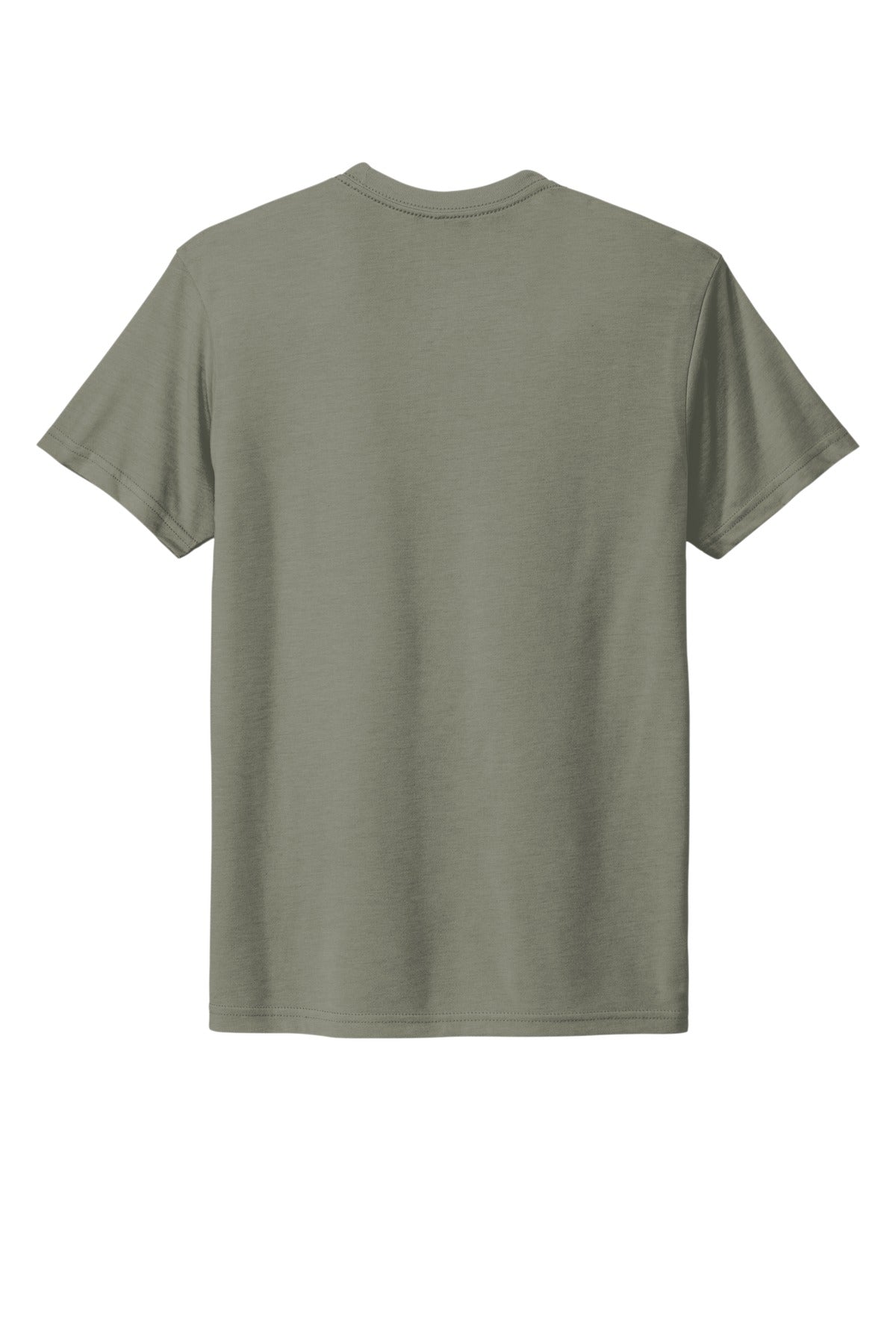 Rear View of VenetnGray Next Level Apparel Adult Tri-Blend Tee. NL6010