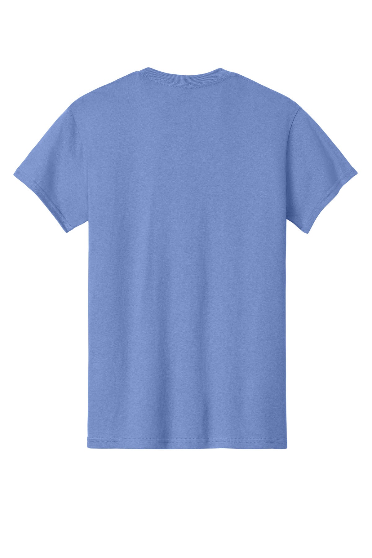 Rear View of Violet Gildan - Heavy Cotton 100% Cotton T-Shirt. 5000