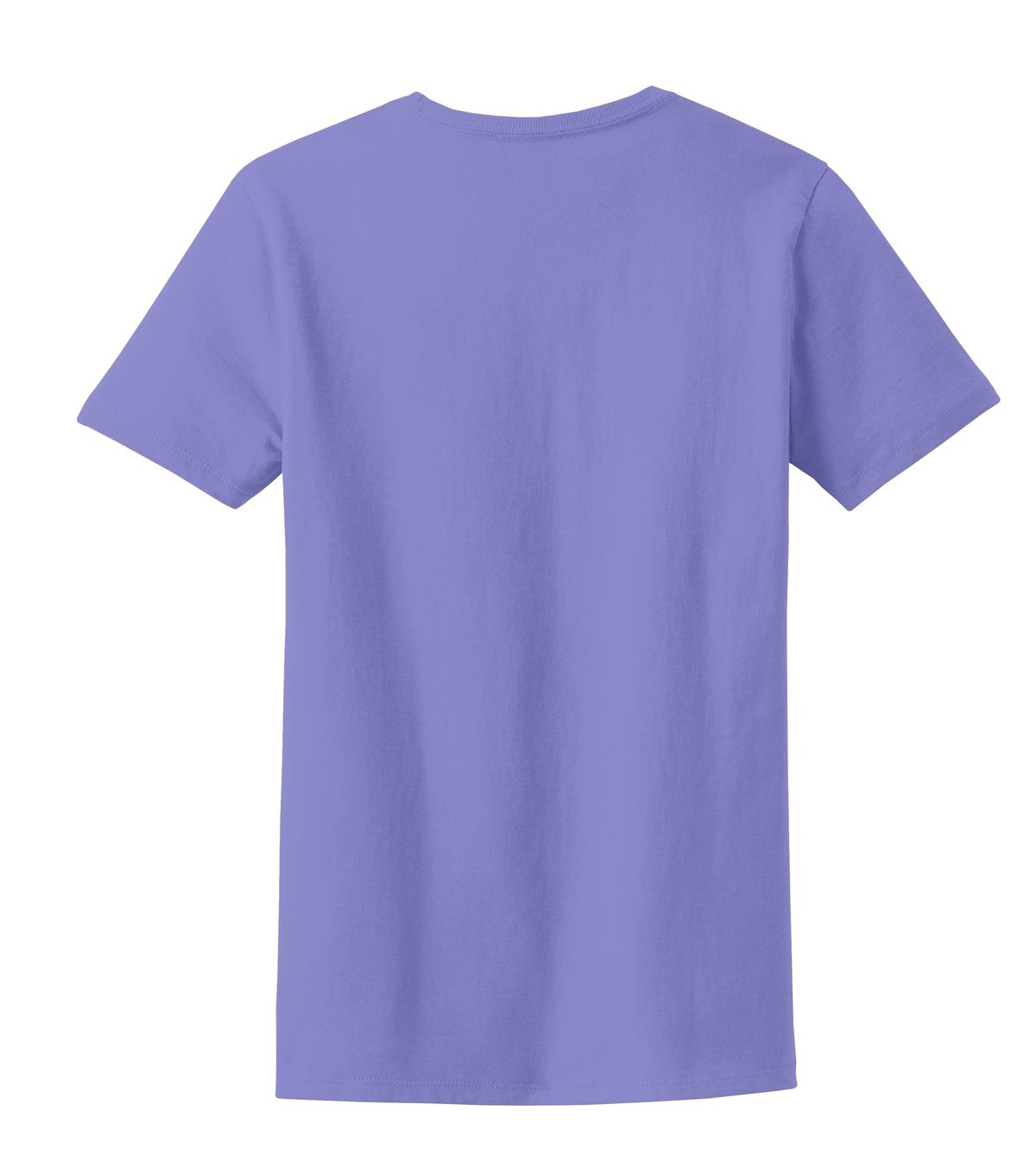 Rear View of Violet Port & Co Women's Essential Tee. LPC61