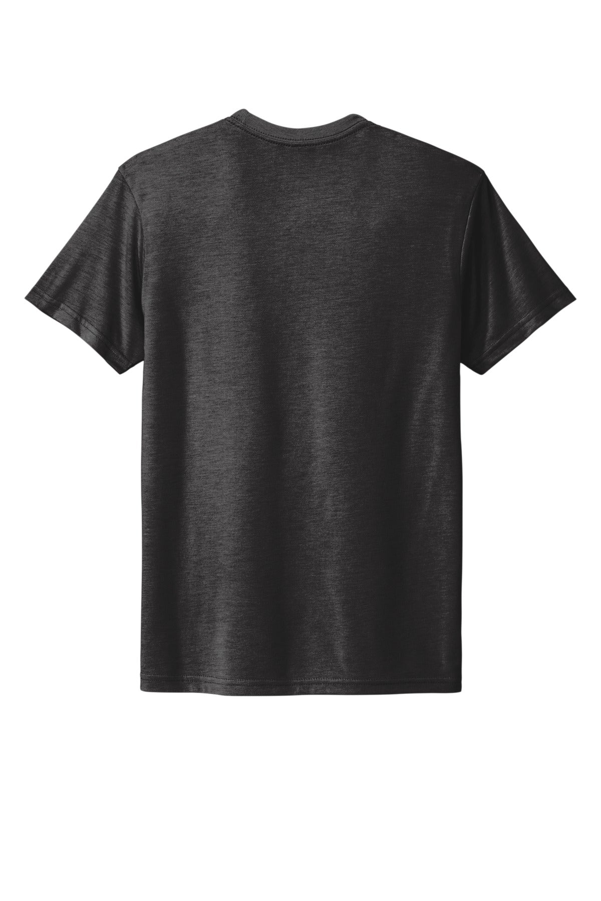 Rear View of VtgBlack Next Level Apparel Adult Tri-Blend Tee. NL6010