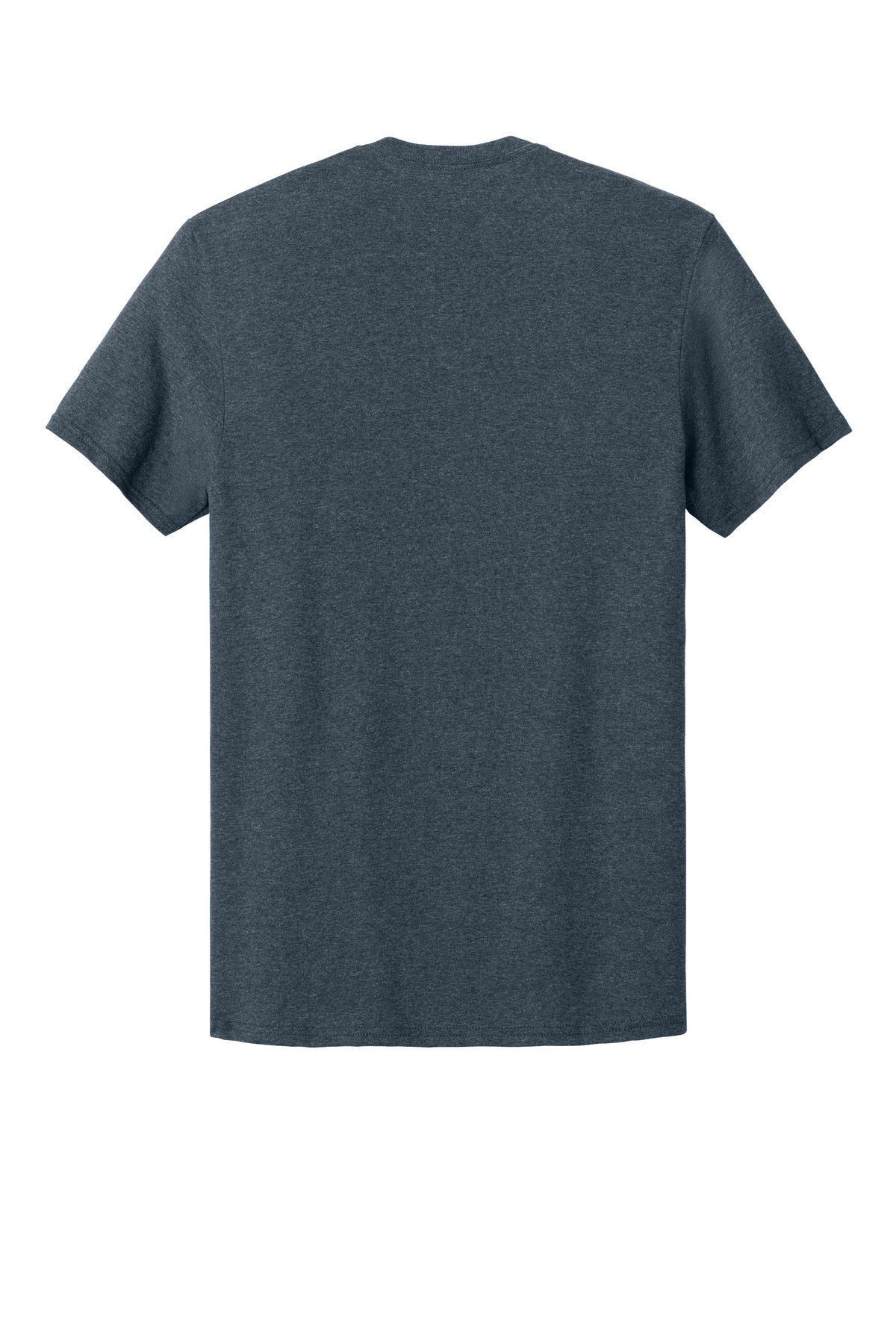 Rear View of VtgHtrNavy Jerzees Classics Unisex Cotton T-Shirt 363M
