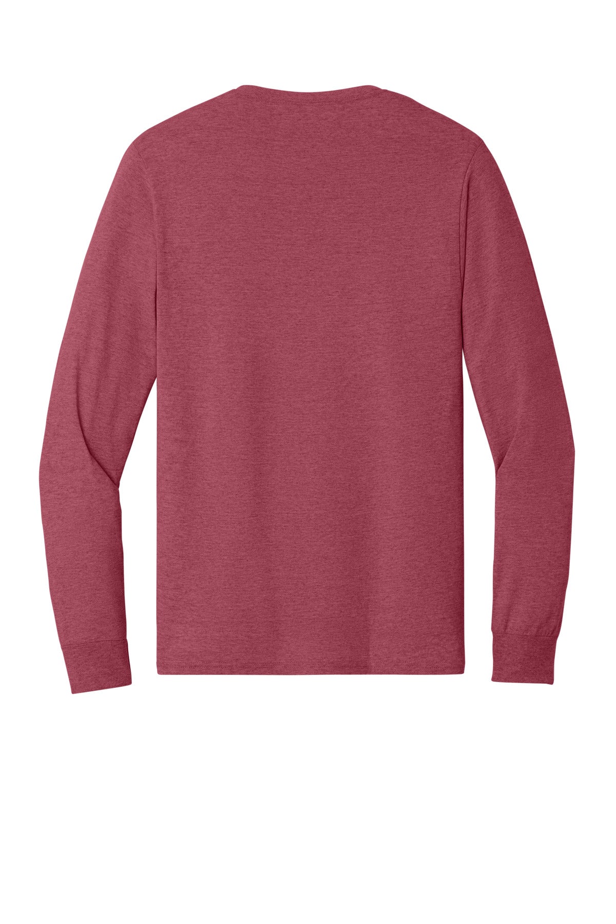 Rear View of VtgHtrRed Jerzees - Dri-Power 50/50 Cotton/Poly Long Sleeve T-Shirt. 29LS