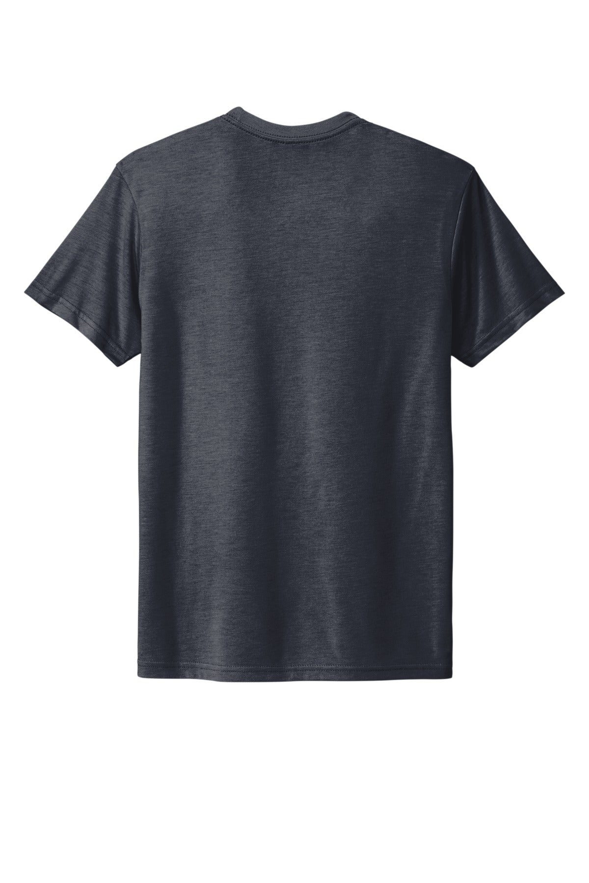 Rear View of VtgNavy Next Level Apparel Adult Tri-Blend Tee. NL6010