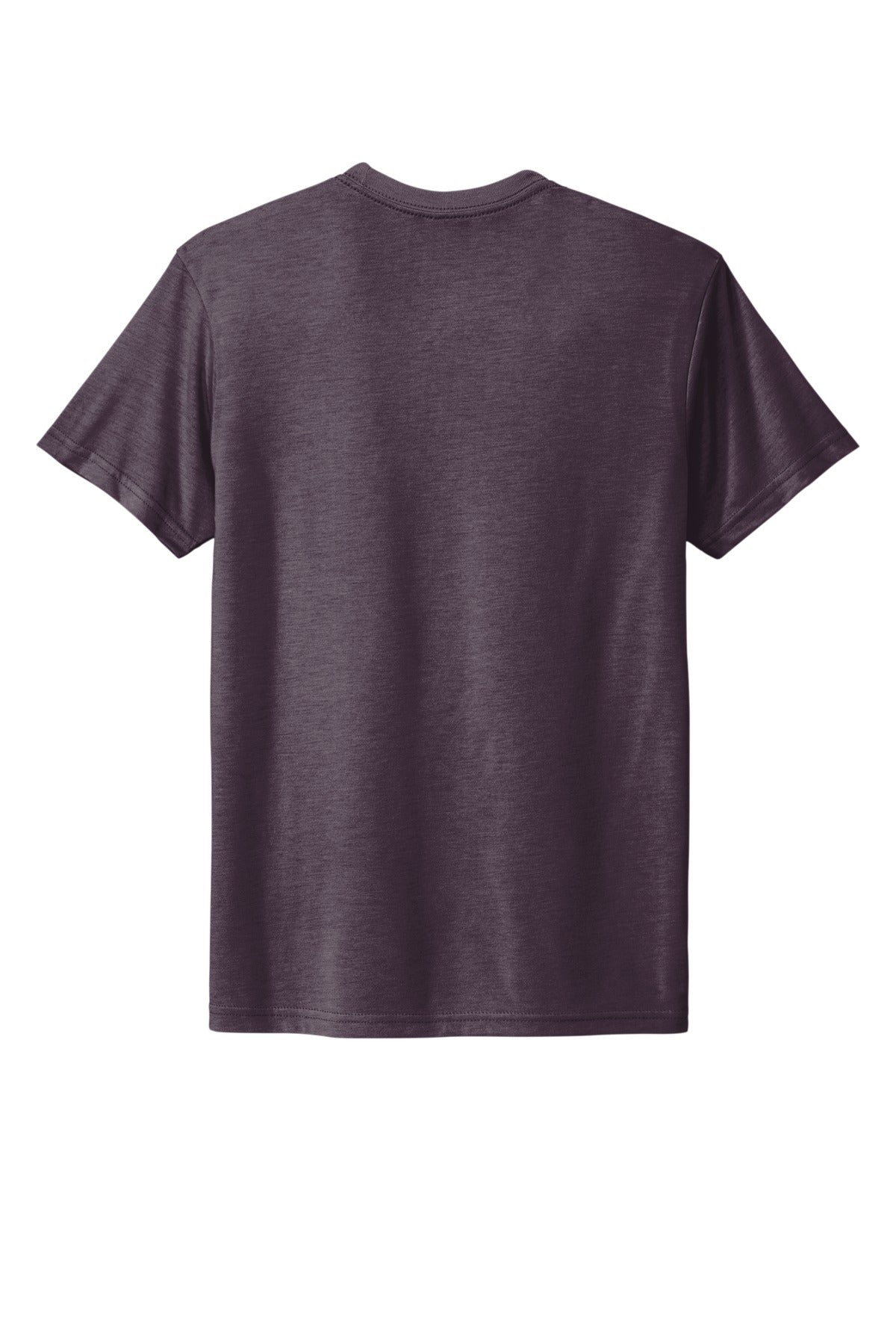 Rear View of VtgPurple Next Level Apparel Adult Tri-Blend Tee. NL6010