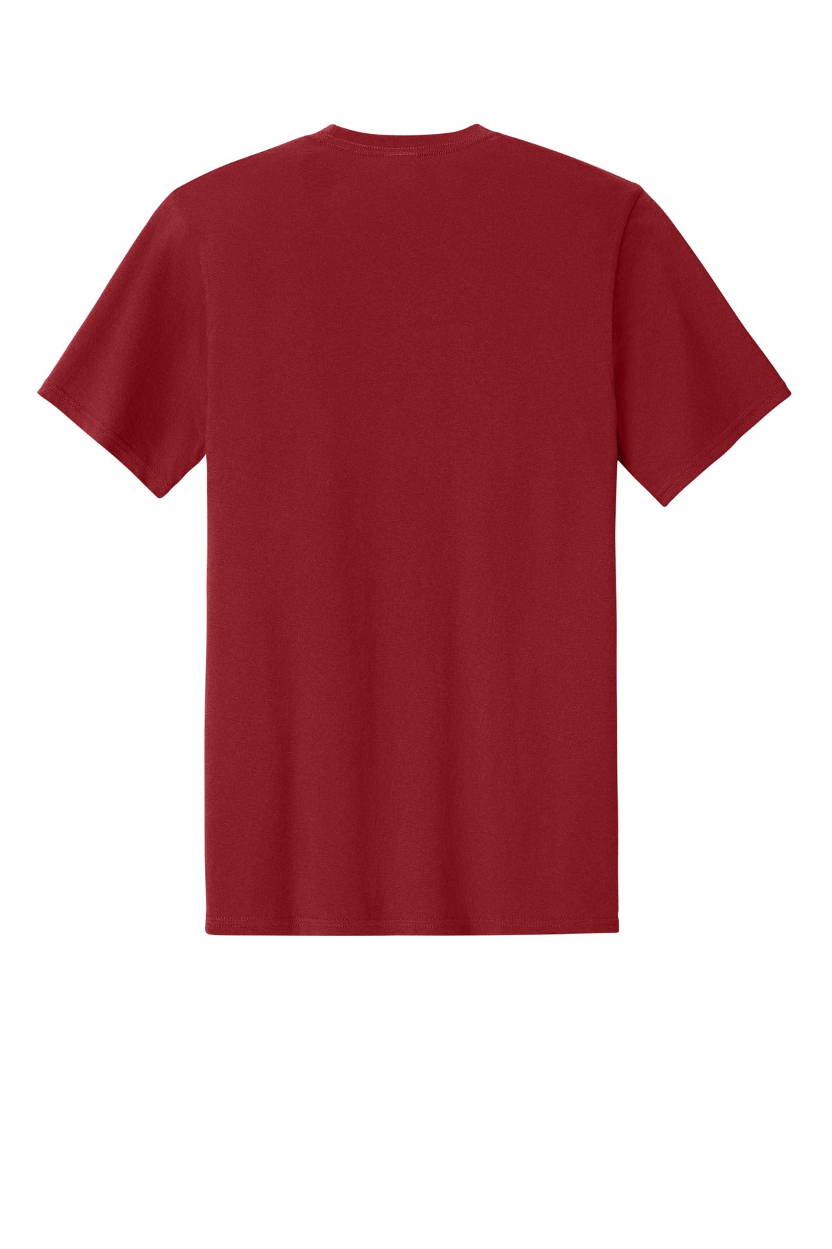 Rear View of VtgRed Port & Co Easy Cotton Tee PC43