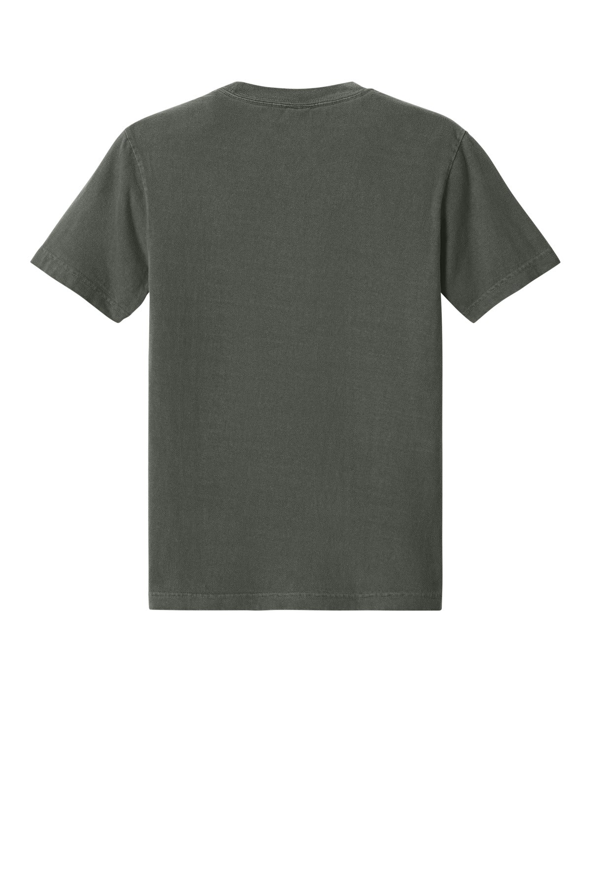 Rear View of WashedChar BELLA+CANVAS Unisex Heavyweight Garment-Dyed Tee BC4810GD