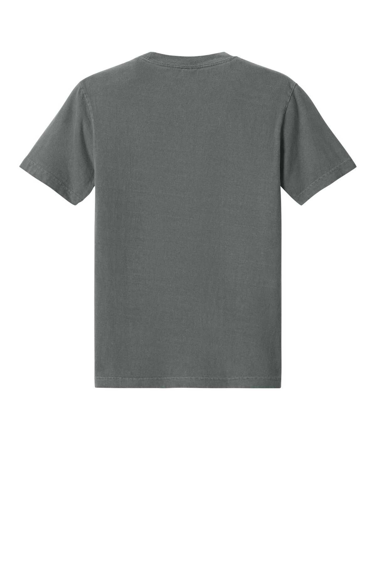 Rear View of WashedGrey BELLA+CANVAS Unisex Heavyweight Garment-Dyed Tee BC4810GD