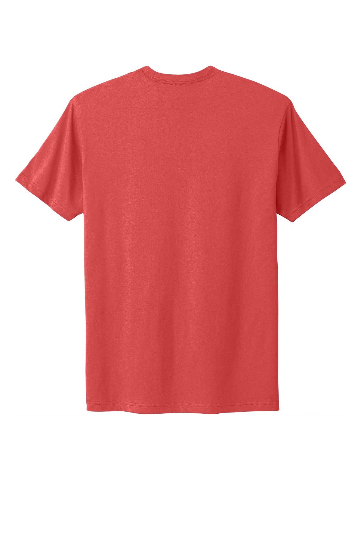 Rear View of Watermelon Next Level Apparel Adult Cotton Tee. NL3600