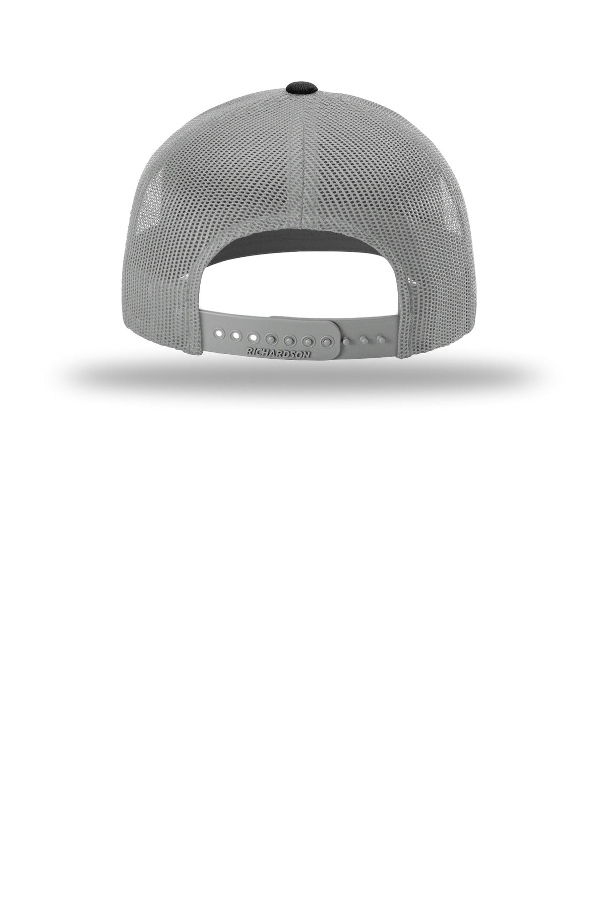 Rear View of Wh/Alum/Bk Richardson Trucker Cap 112
