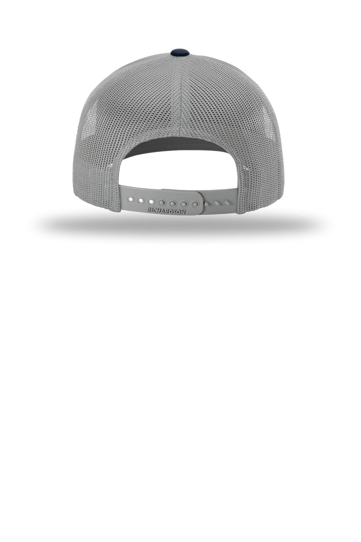 Rear View of Wh/Alum/Nv Richardson Trucker Cap 112