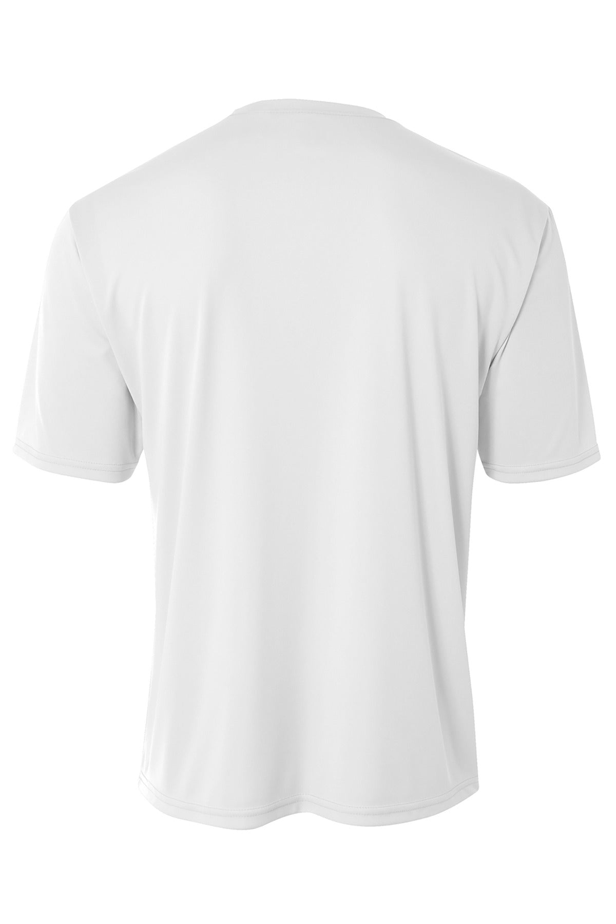 Rear View of White A4 Cooling Performance Short Sleeve Tee A4N3142