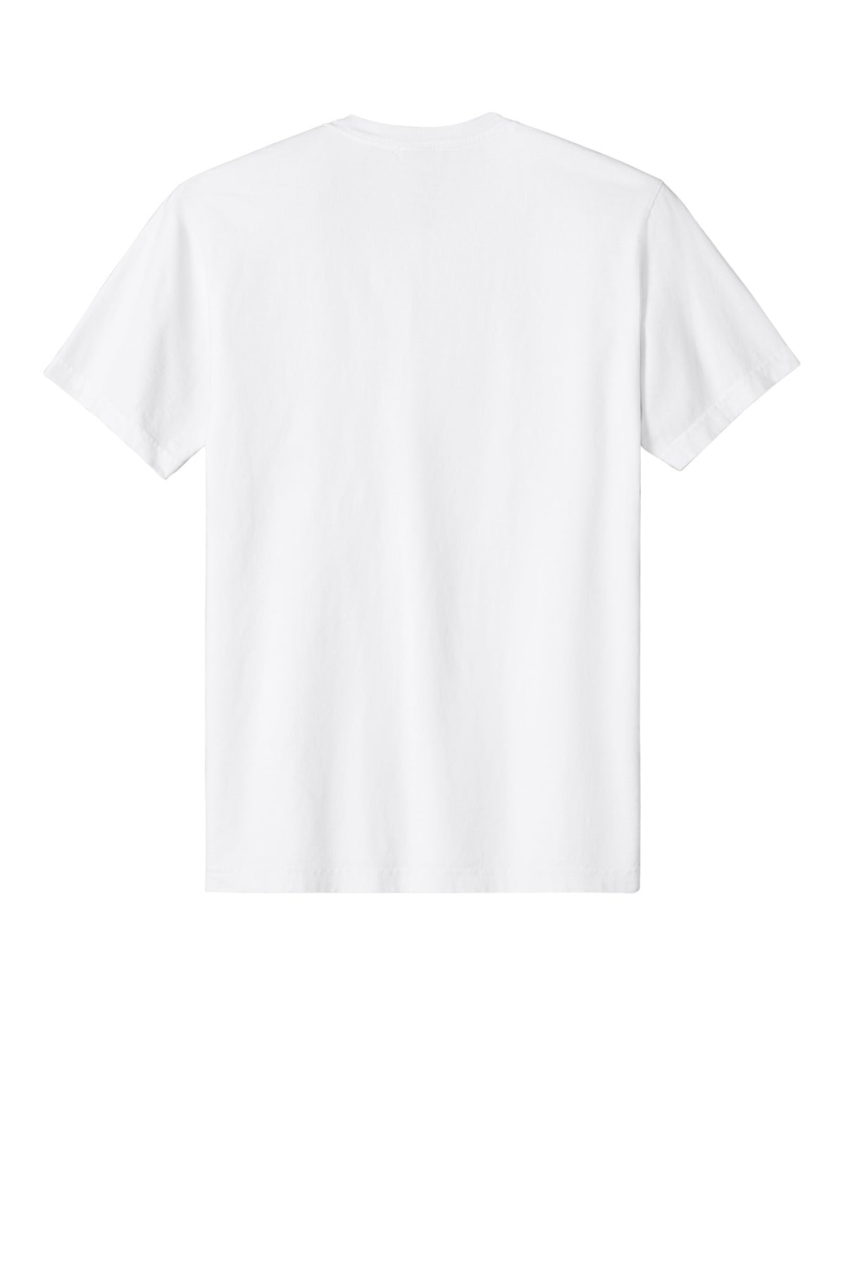 Rear View of White BELLA+CANVAS Unisex Heavyweight Garment-Dyed Tee BC4810GD