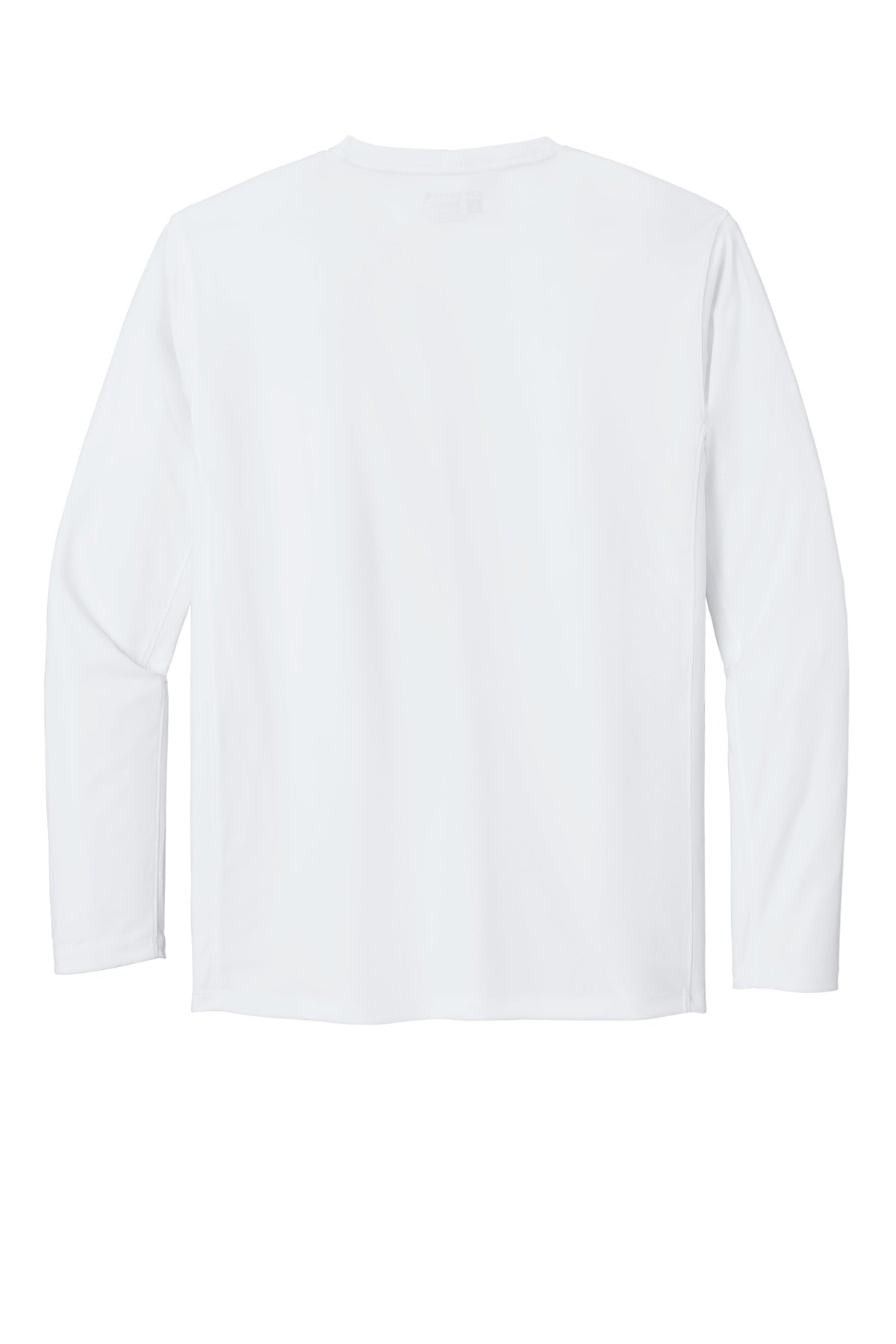 Rear View of White Carhartt Force Sun Defender Long Sleeve T-Shirt CT106972