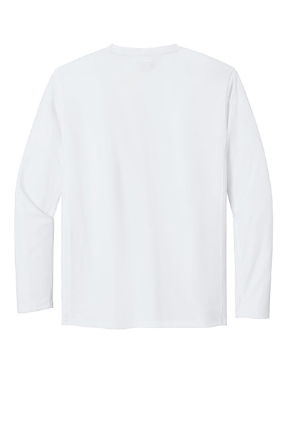 Rear View of White Carhartt Force Sun Defender Long Sleeve T-Shirt CT106972