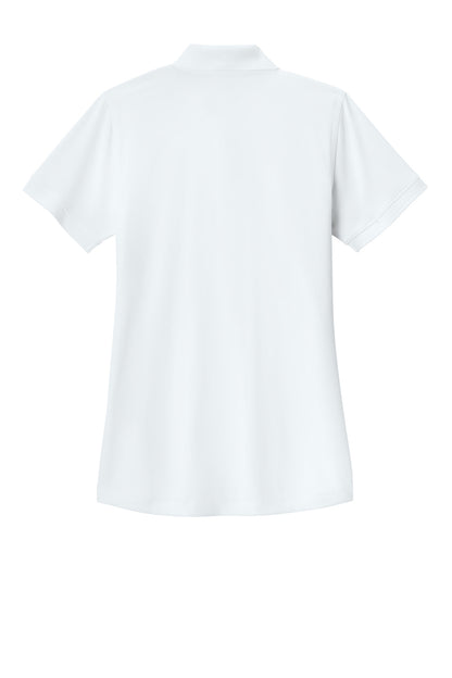 Rear View of White CornerStone Women's Workwear Pro Polo CS451