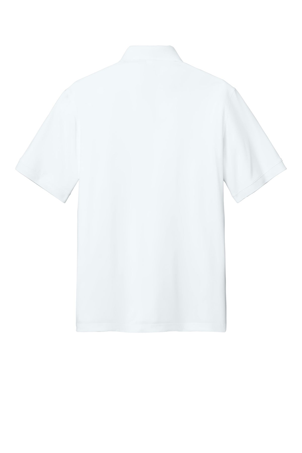 Rear View of White CornerStone Workwear Pro Polo CS450