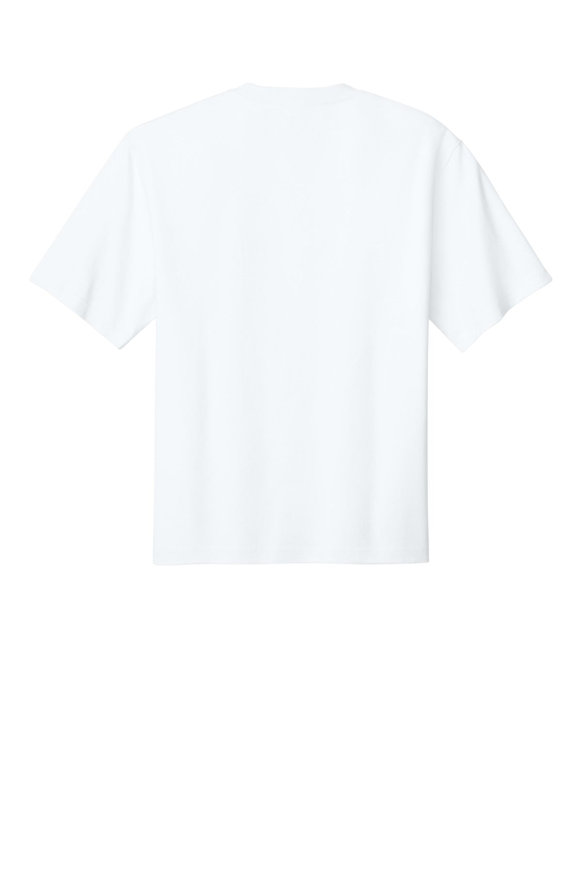 Rear View of White District 7-Oz. Gritty Tee DT7075