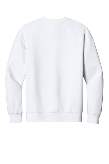 Rear View of White District V.I.T. Heavyweight Fleece Crew DT6154