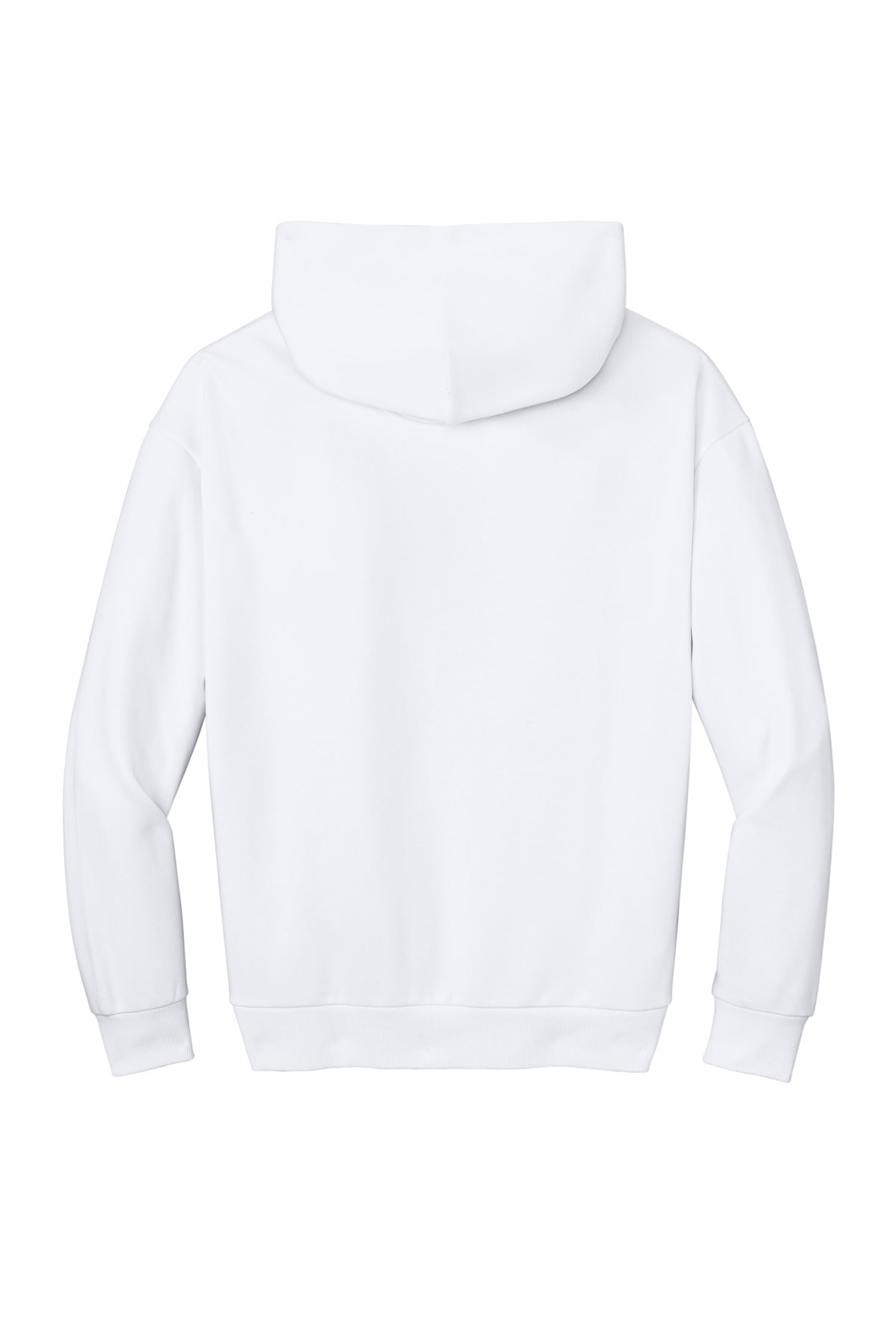 Rear View of White District V.I.T. Heavyweight Fleece Hoodie DT6150
