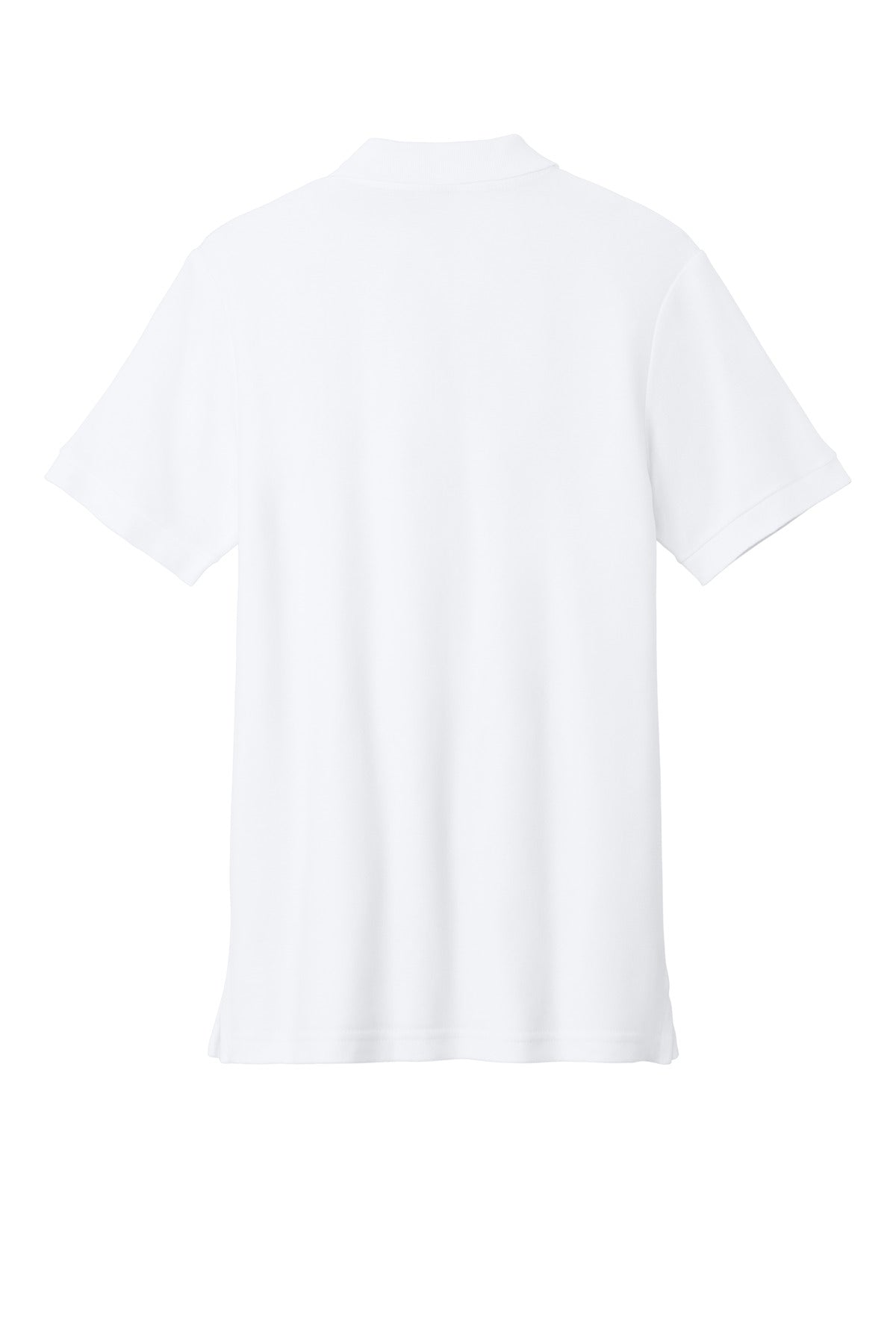 Rear View of White Gildan Hammer Pique Polo 85800