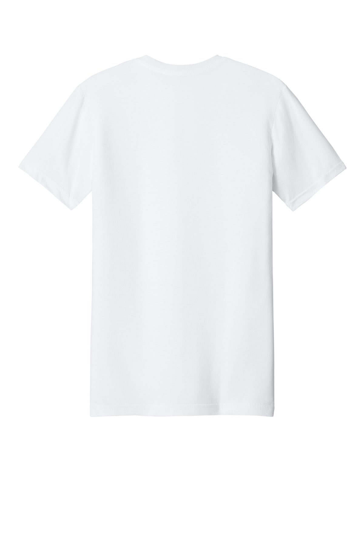 Rear View of White Gildan Softstyle Plasma Print Tee 64PLSMA
