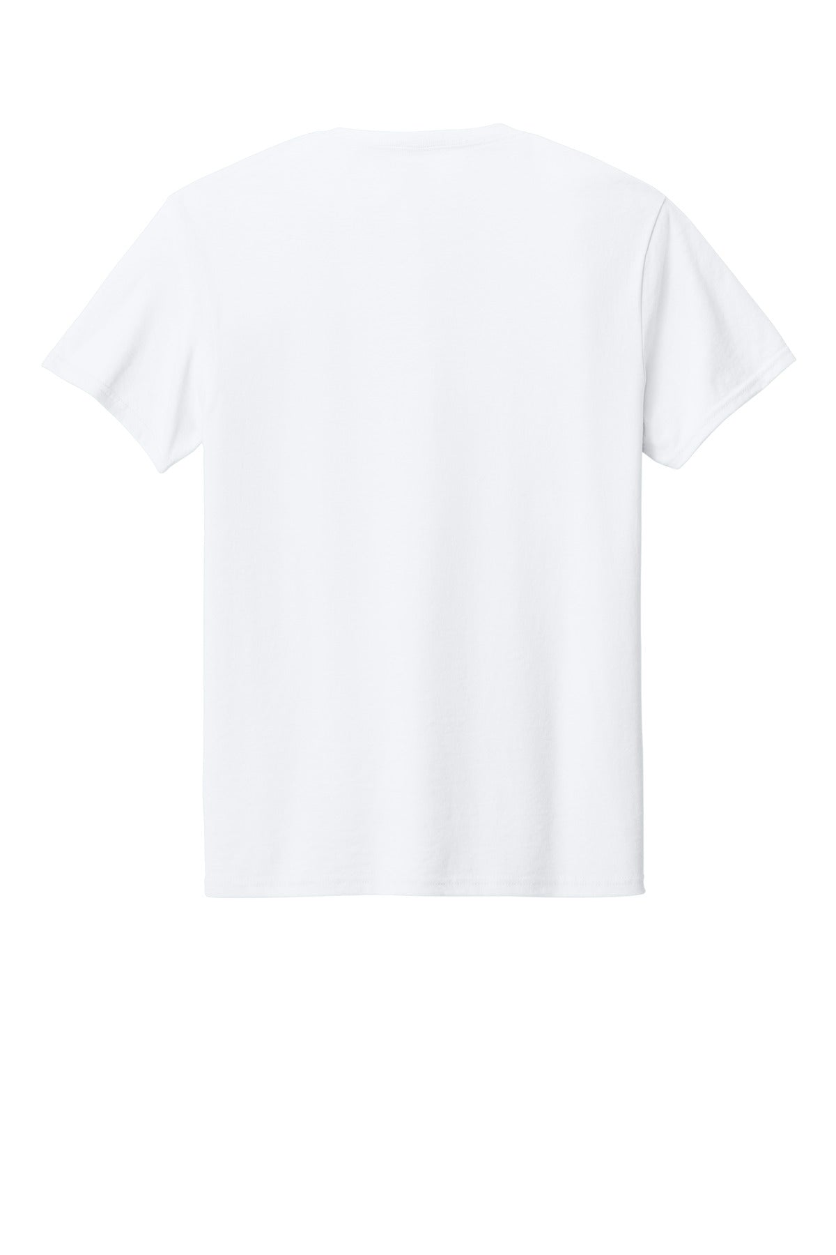 Rear View of White Jerzees Premium Blend Ring Spun T-Shirt 560M