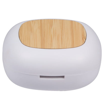 Rear View of White Mini RABS and Bamboo Personal Diffuser plain