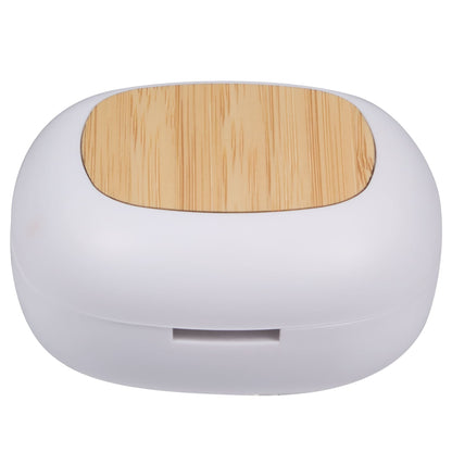 Rear View of White Mini RABS and Bamboo Personal Diffuser plain