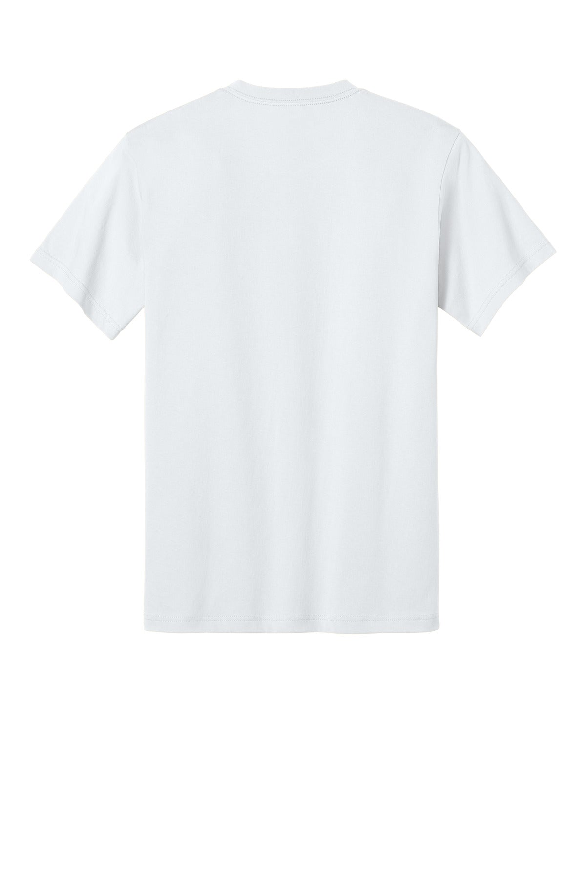 Rear View of White Next Level Apparel Ideal Jersey Tee NL1810