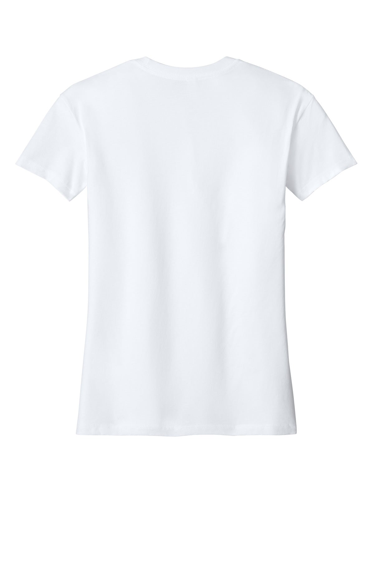 Rear View of White Next Level Apparel Women's Cotton Relaxed Tee NL3910