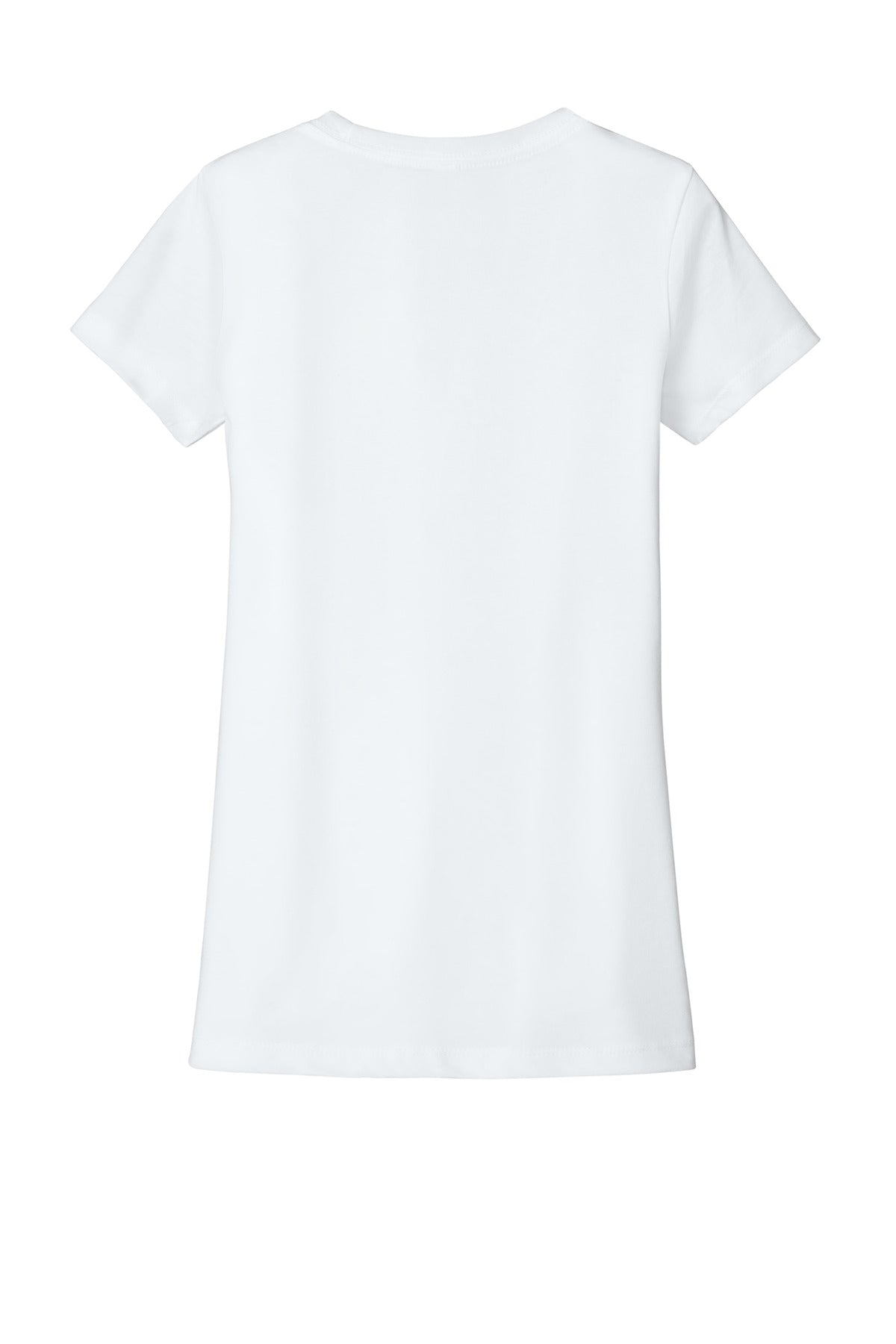 Rear View of White Next Level Apparel Women's Ideal Tee NL1510