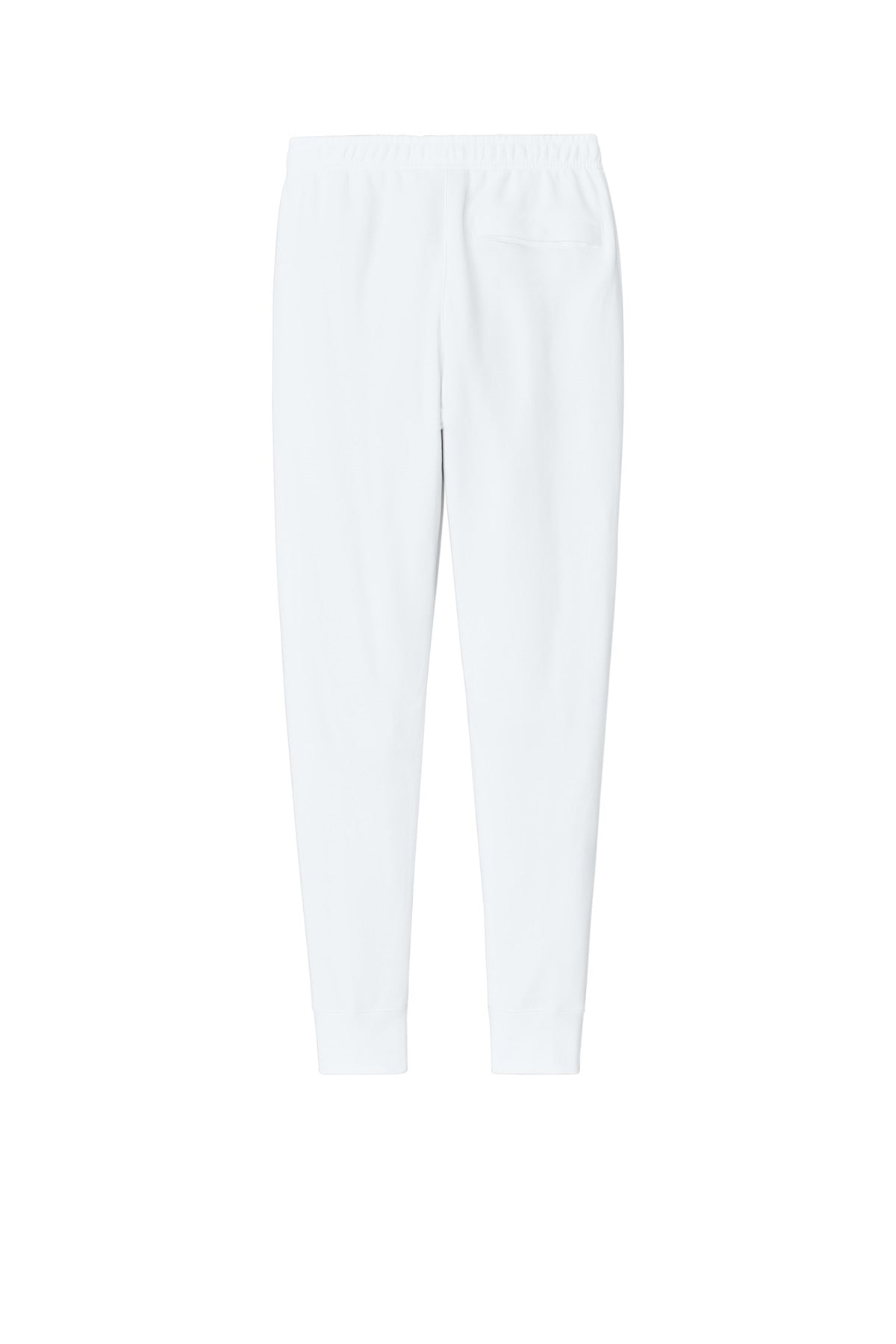 Rear View of White Nike Club Fleece Jogger NKHM8045