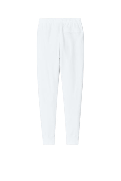 Rear View of White Nike Club Fleece Jogger NKHM8045