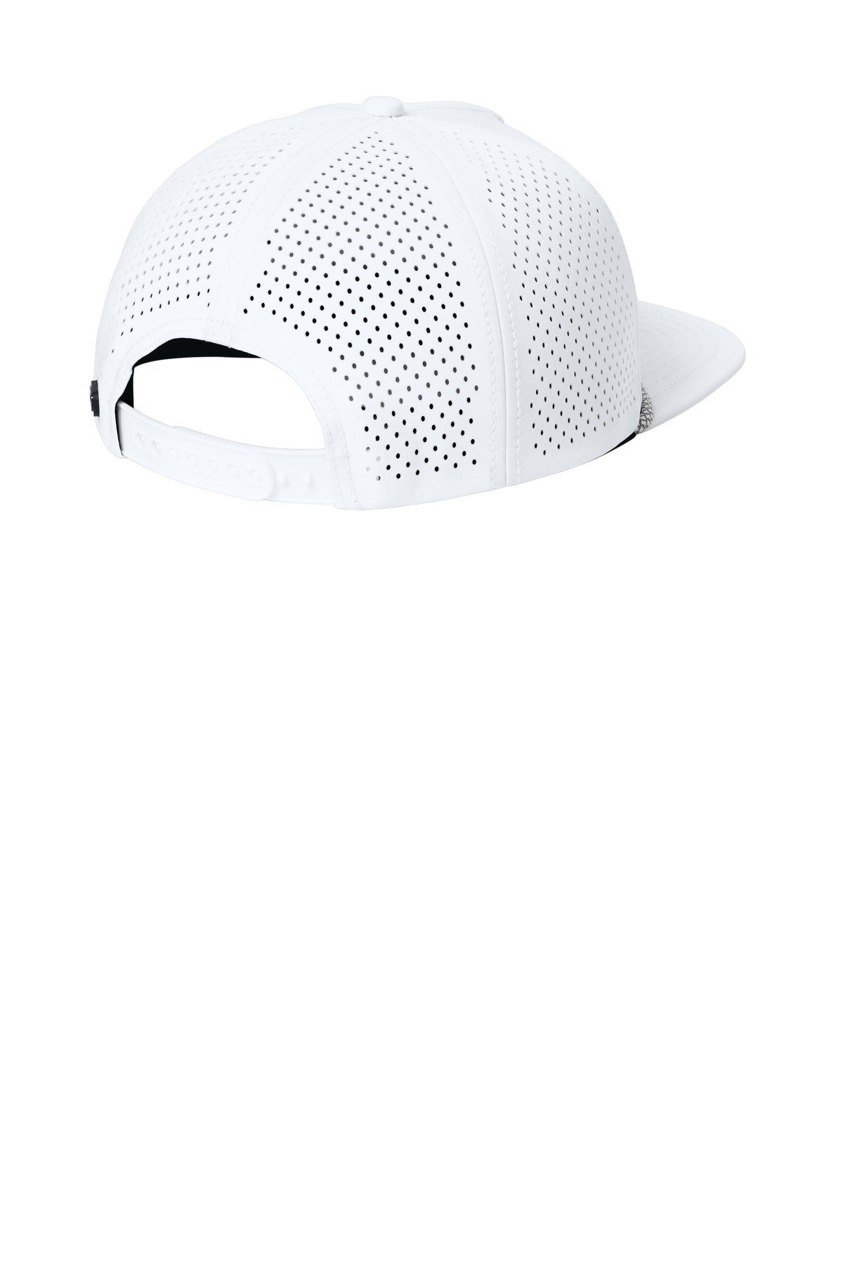 Rear View of White OGIO 5-Panel Rope Performance Cap OG607