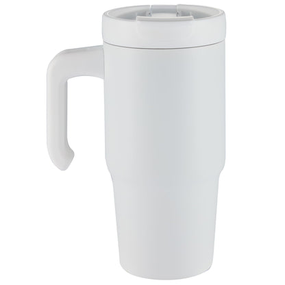 Rear View of White Peak Recycled Insulated Sip or Swig Mug 24oz plain