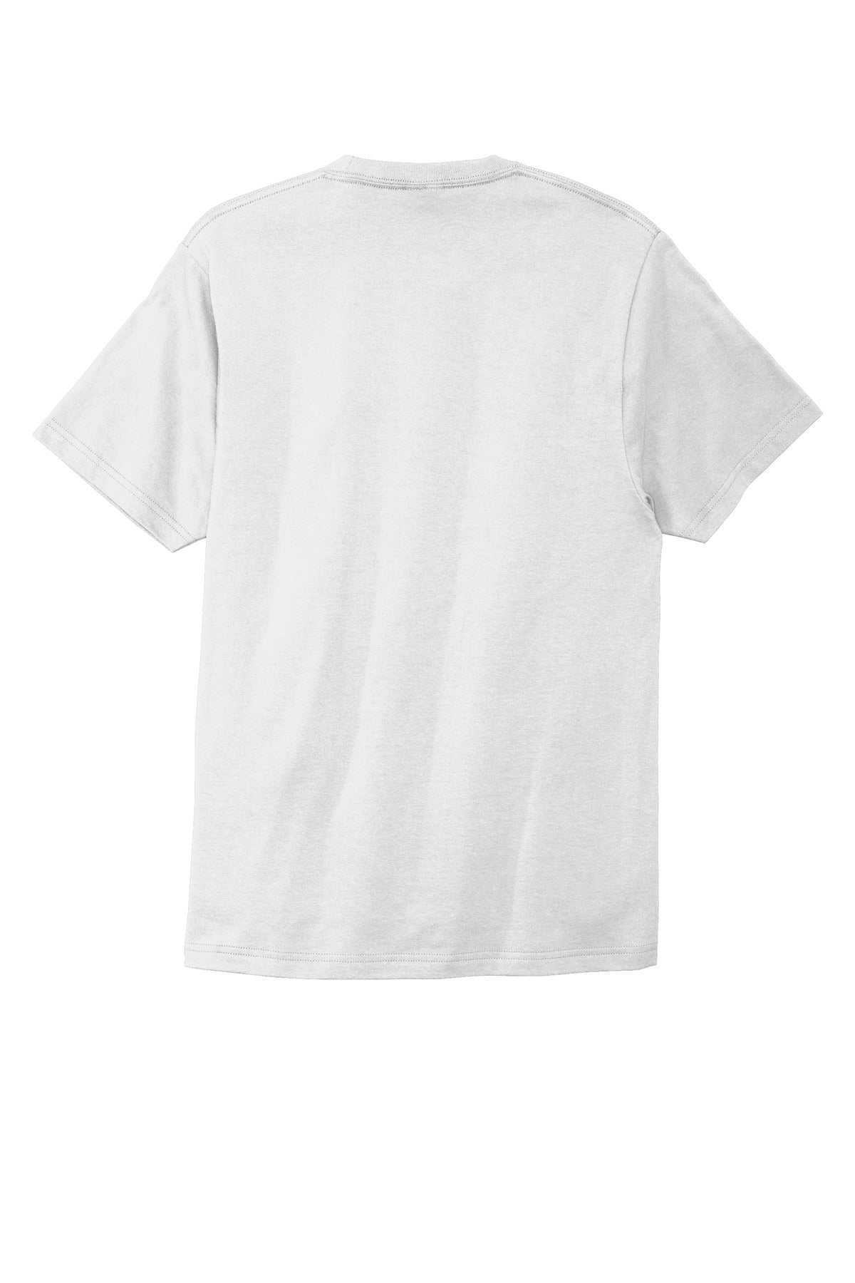 Rear View of White Port & Co Bouncer Tee PC600