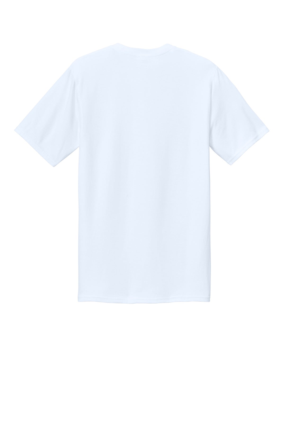 Rear View of White Port & Co CVC Tee PC340