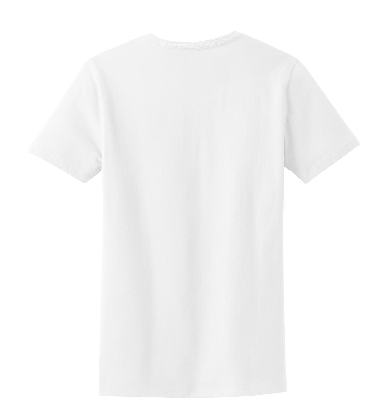 Rear View of White Port & Co Women's Essential Tee. LPC61