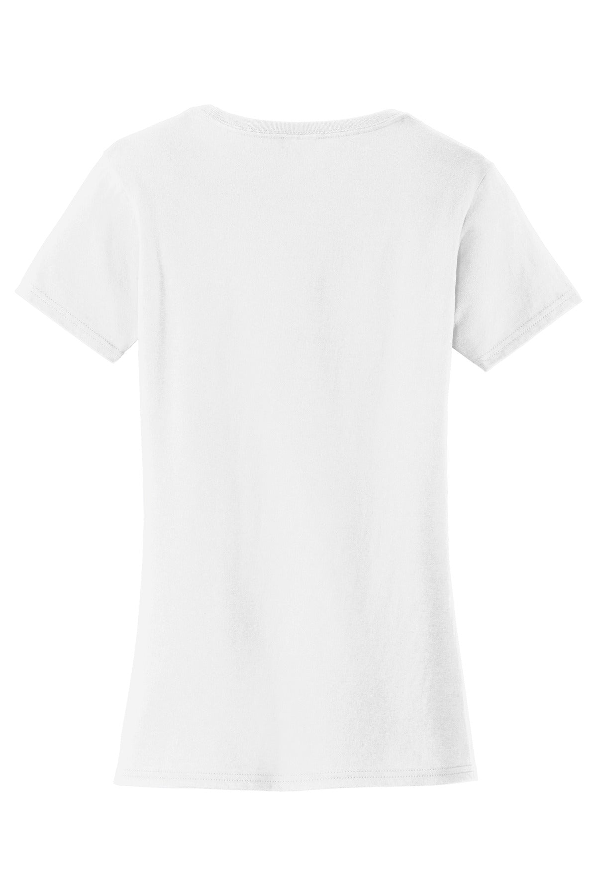 Rear View of White Port & Co Women's Fan Favorite Tee. LPC450