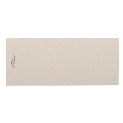 Rear View of White Recycled Milk Carton Sticky Notes & Ruler Pad plain
