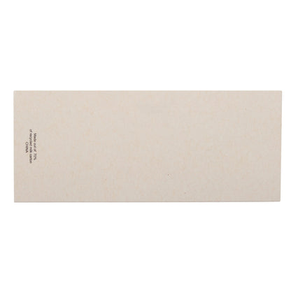Rear View of White Recycled Milk Carton Sticky Notes & Ruler Pad plain