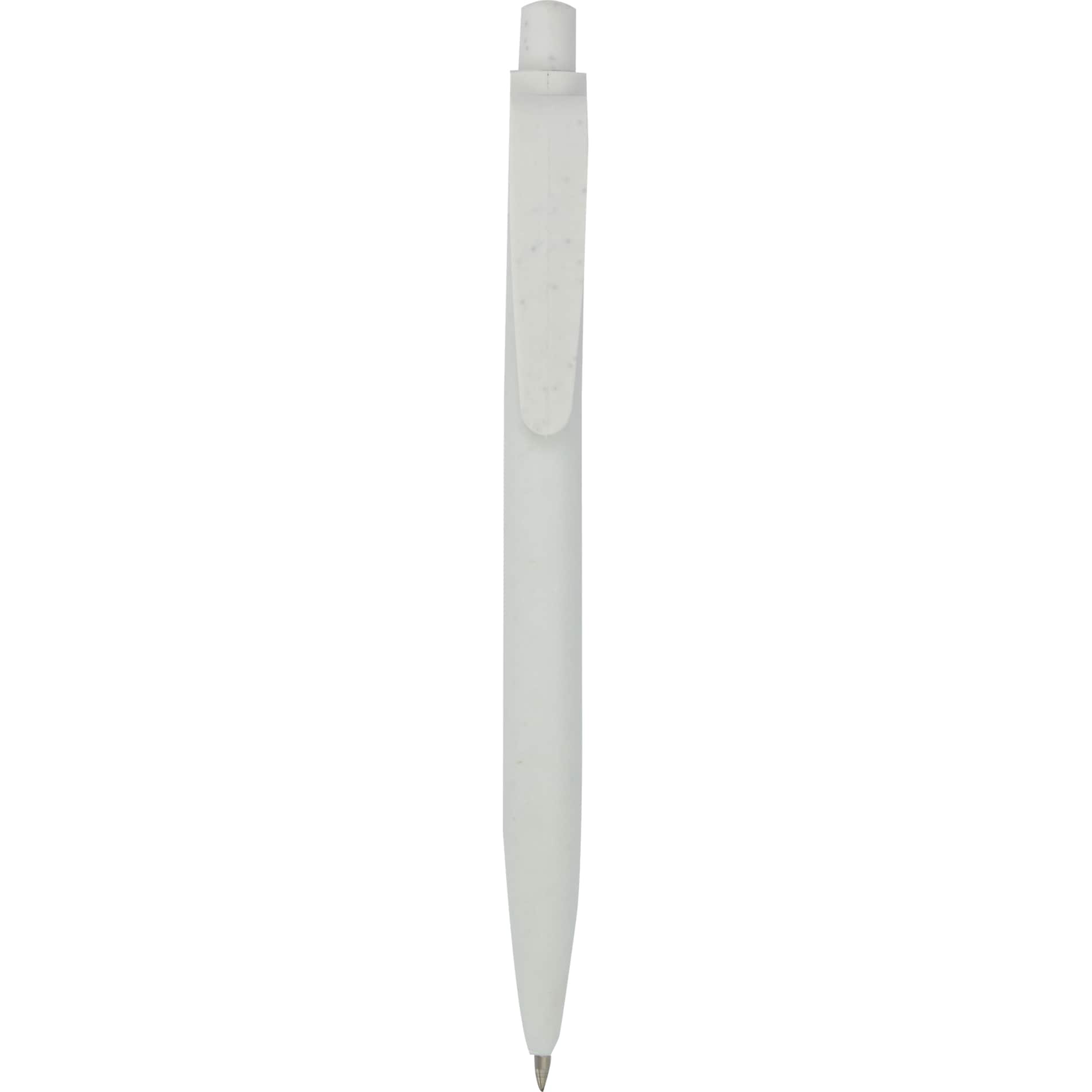 Rear View of White Shoreside Gel Pen plain