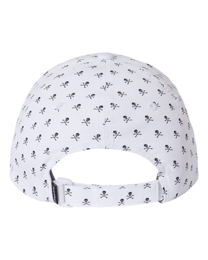 Rear View of White Skulls Alter Ego Cap - X210R