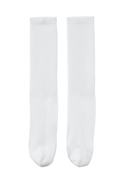Rear View of White Sport-Tek All Sport OTC Socks STA05