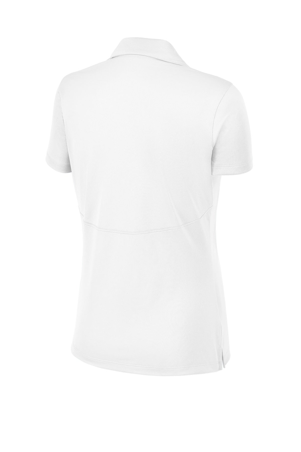 Rear View of White Sport-Tek Women's Micropique Sport-Wick Polo. LST650