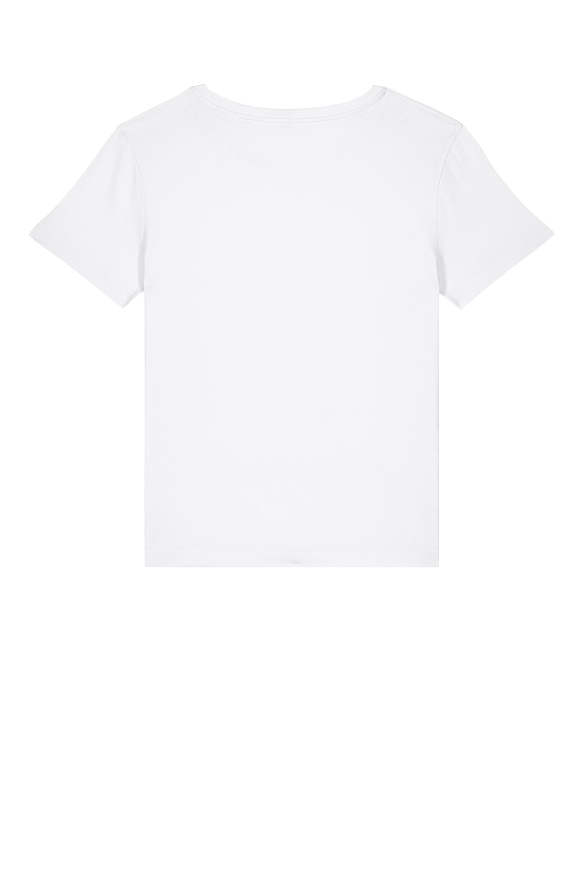 Rear View of White Stanley/Stella Women's Stella Serena Scoop Neck Tee SXW008