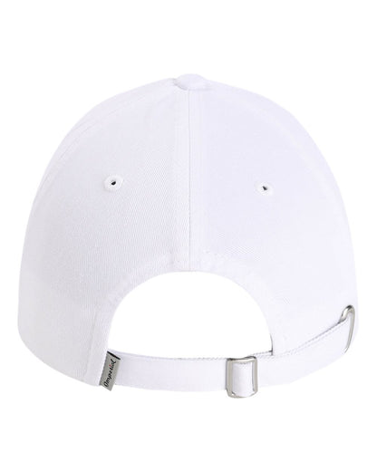 Rear View of White The Original Buckle Dad Hat - X210B